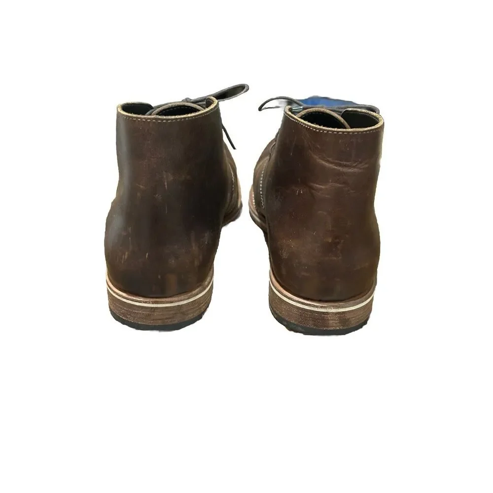 Helm Declan Chukka Boots‎ Leather Brown Men's Size 9.5 M Lace Up Modern Day